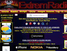 Tablet Screenshot of extremradio.net